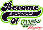 Become A Sponsor of Wade Champeno Racing 
