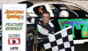 Champeno recieving first at Jennerstown Speedway