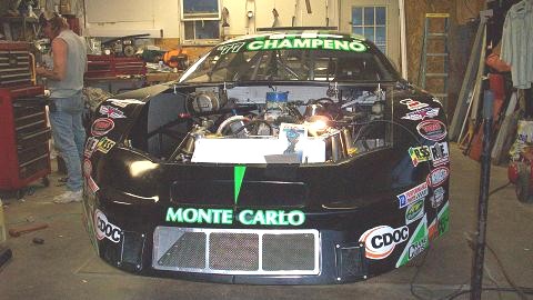 Front End View of The Wade Champeno Racing Machine