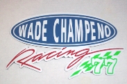 Wade Champeno Racing Fridge Magnet