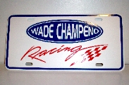 Wade Champeno Racing License Plate